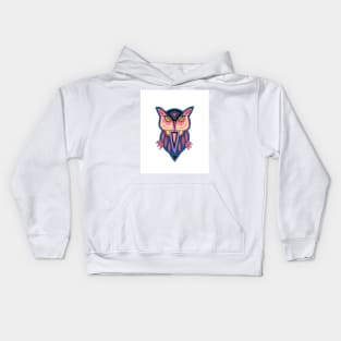 ORNAMENTAL Owl Painting Kids Hoodie